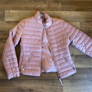 Dusty rose/mauve puffer jacket never worn